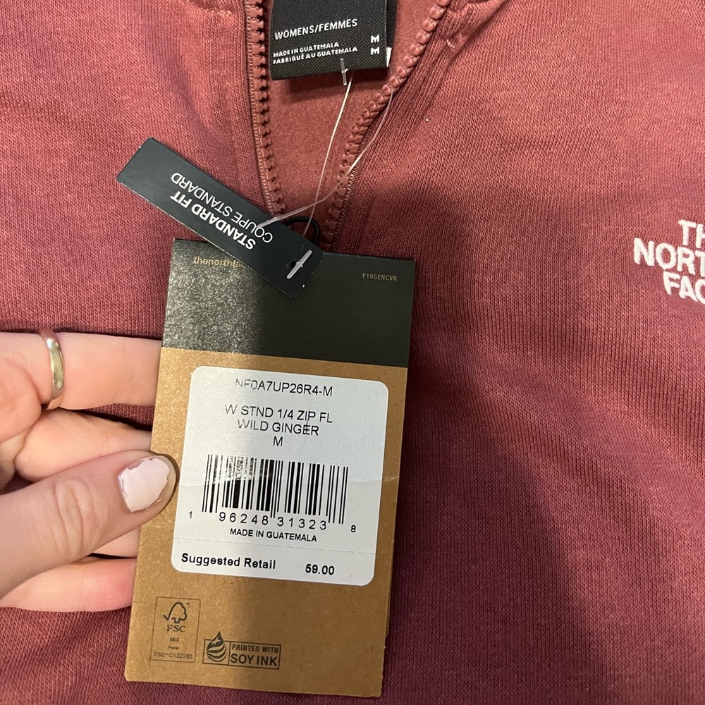 North face 1/4 zip